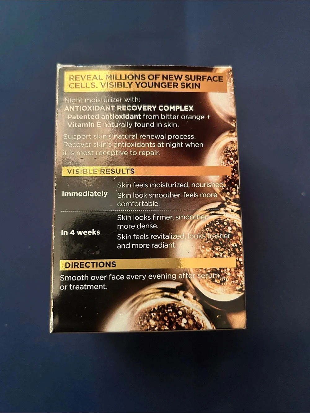 L'Oreal Age Perfect Cell Renewal Night Moisturizer - Gold, Black